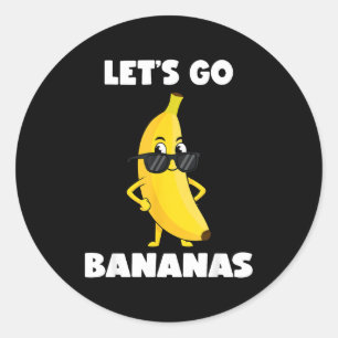 Adesivo Camiseta de bananas engraçadas banana fofa engraça