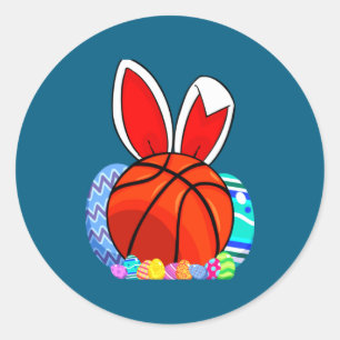 Adesivo Camiseta de basquete de coelho de Páscoa de crianç