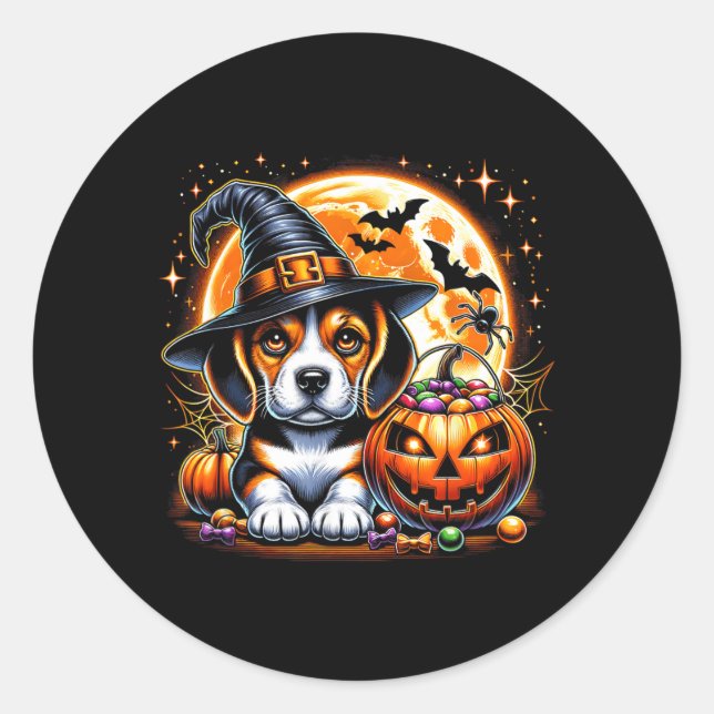 Adesivo Camiseta de Cachorro do Halloween1 (Frente)