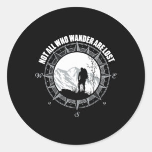 Adesivo Camiseta de caminhada Nem todos aqueles que vaguei