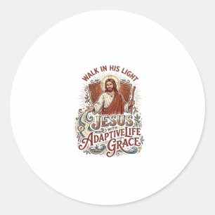 Adesivo Camiseta de Encorajamento para Deficientes Jesus I