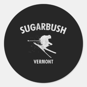 Adesivo Camiseta de Esqui Sugarbush Vermont Esqui