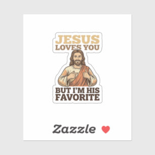 Adesivo Camiseta De Fé Vintage Engraçada Jesus Ama Você De