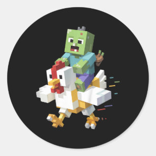 Adesivo Camiseta de frango Jock para crianças Pixel Art Ga