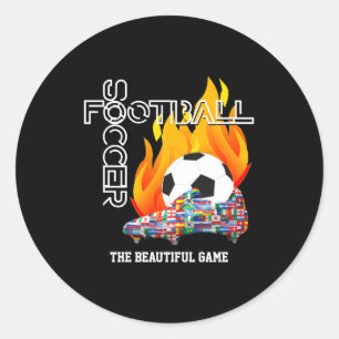 Adesivo Camiseta de Futebol de Mundo de Jogo Bonito para C