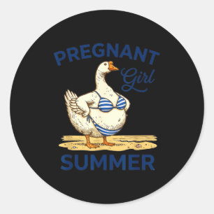 Adesivo Camiseta de ganso engraçada de verão para menina g