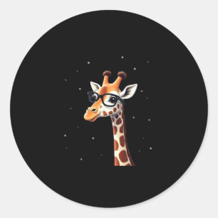 Adesivo Camiseta de Girafa Hipster de Boas Festas Masculin