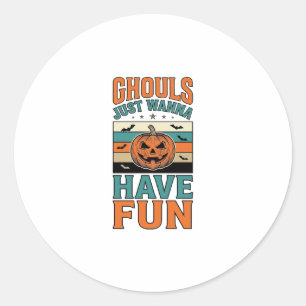Adesivo Camiseta de Halloween dos Ghouls Antigos Querem se