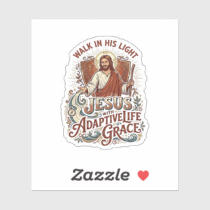 Adesivo Camiseta de Incentivo à Deficiência de Jesus Inspi