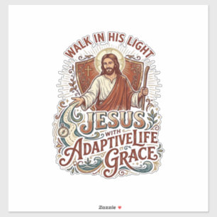 Adesivo Camiseta de Incentivo à Deficiência Jesus Inspiraç