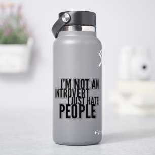 Adesivo Camiseta de Introvertidos Engraçados