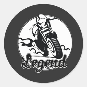 Adesivo Camiseta de Moto Legend