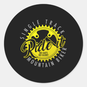 Adesivo Camiseta de Mountain Bike Single Track Mtb Ciclist