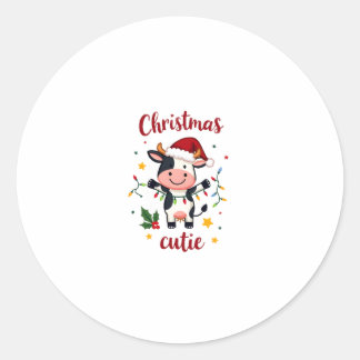 Adesivo Camiseta de Natal Cow Christmas Cutie Cows (7)