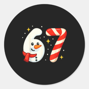 Adesivo Camiseta de Natal Meme 6 7 67 Seis Sete Boneco de