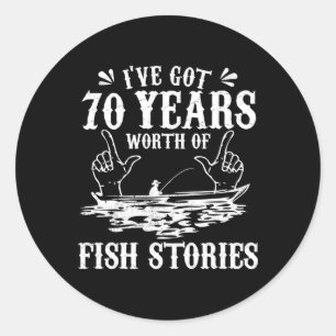 Adesivo Camiseta De Pescador Engraçada De Aniversário De 7