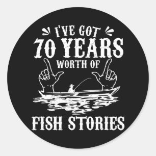 Adesivo Camiseta De Pescador Engraçada De Aniversário De 7