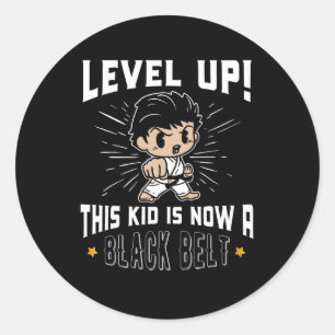 Adesivo Camiseta de Prêmio de Cinto Preto de Karatê Infant