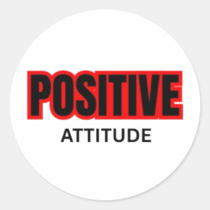 Adesivo Camiseta de Tipografia Motivacional Atitude Positi