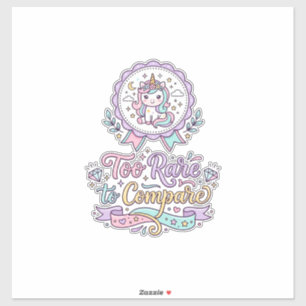 Adesivo Camiseta De Unicórnio Muito Raro Para Comparar Pas