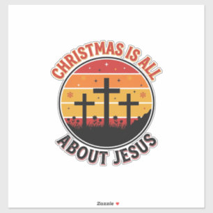 Adesivo Camiseta Desenho Cruz do Pôr do Sol Jesus Natal Cr