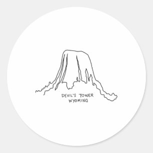 Adesivo Camiseta Devil's Tower Wyoming Cowboy State Nation