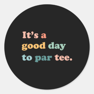 Adesivo Camiseta Divertida de Golfista Par Tee Pai Mãe Gar