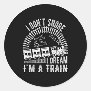 Adesivo Camiseta Divertida Não Ronco Sonho Que Sou Um Trem