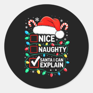 Adesivo Camiseta Divertida Natal Papai Noel Malvado Posso 