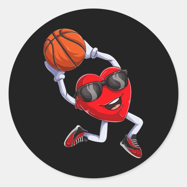 Adesivo Camiseta do Coração de Dunking Sketll  (Frente)