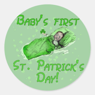 Adesivo Camiseta do dia do primeiro St Patrick do bebê