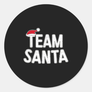 Adesivo Camiseta do Papai Noel Equipe Adulto Criança Natal