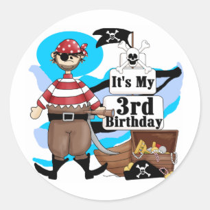 Adesivo Camiseta e presentes do aniversário de 3 anos do