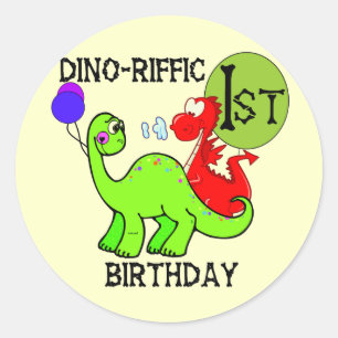 Adesivo Camiseta e presentes do aniversário do dinossauro