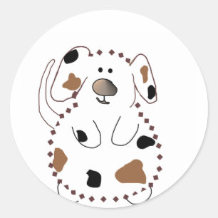 Adesivo Camiseta e presentes do cão dos desenhos animados