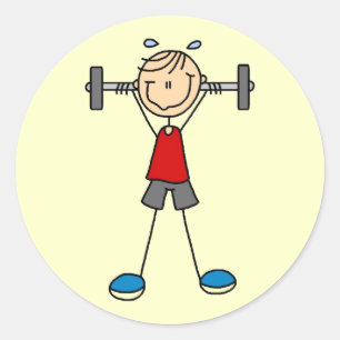 Adesivo Camiseta e presentes do levantamento de peso