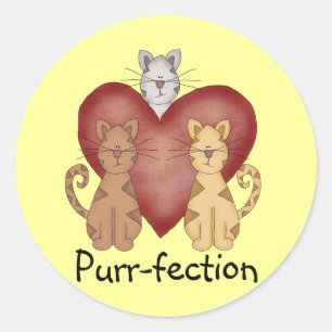 Adesivo Camiseta e presentes do purr-fection dos gatos