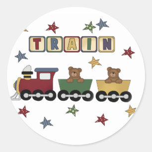 Adesivo Camiseta e presentes do trem do urso de ursinho
