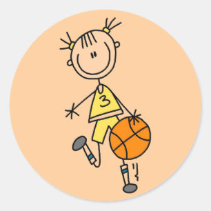 Adesivo Camiseta e presentes pingando do basquetebol da