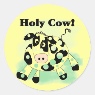 Adesivo Camiseta e presentes santamente da vaca