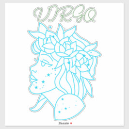 Adesivo Camiseta Elegante do Signo de Virgem Presente de A
