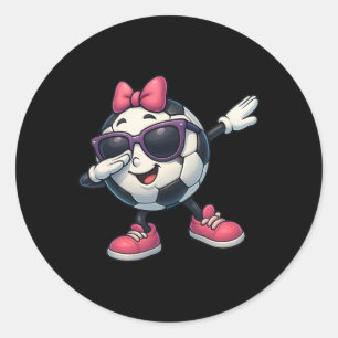 Adesivo Camiseta engraçada de Dabbing Soccer para meninas