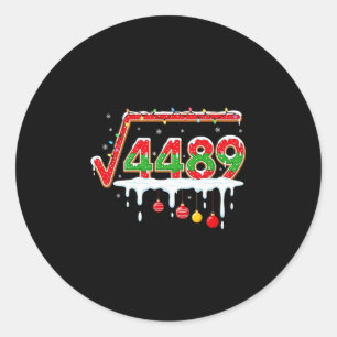 Adesivo Camiseta engraçada de Natal 67 Meme Raiz Quadrada