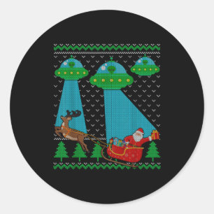 Adesivo Camiseta engraçada de Natal feia de Papai Noel Ali