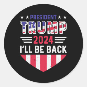Adesivo Camiseta engraçada eleição política Trump Eu serei