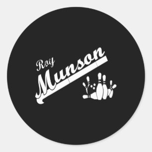 Adesivo Camiseta engraçada Roy Munson King Pin de boliche 