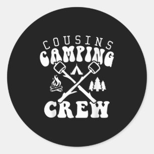 Adesivo Camiseta Equipe de Acampamento de Primo 2024 Féria