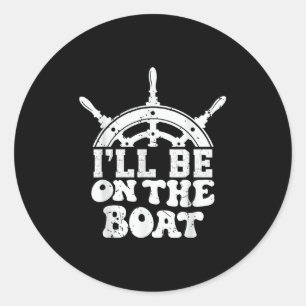 Adesivo Camiseta Eu Estou No Barco Declaração Divertida Da