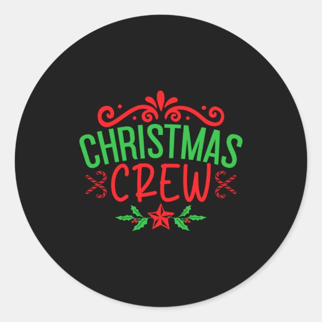 Adesivo Camiseta Família Christmas Crew_1  (Frente)