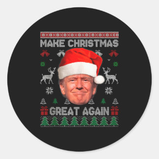 Adesivo Camiseta Feia Trump Engraçada Faça O Natal Grande 